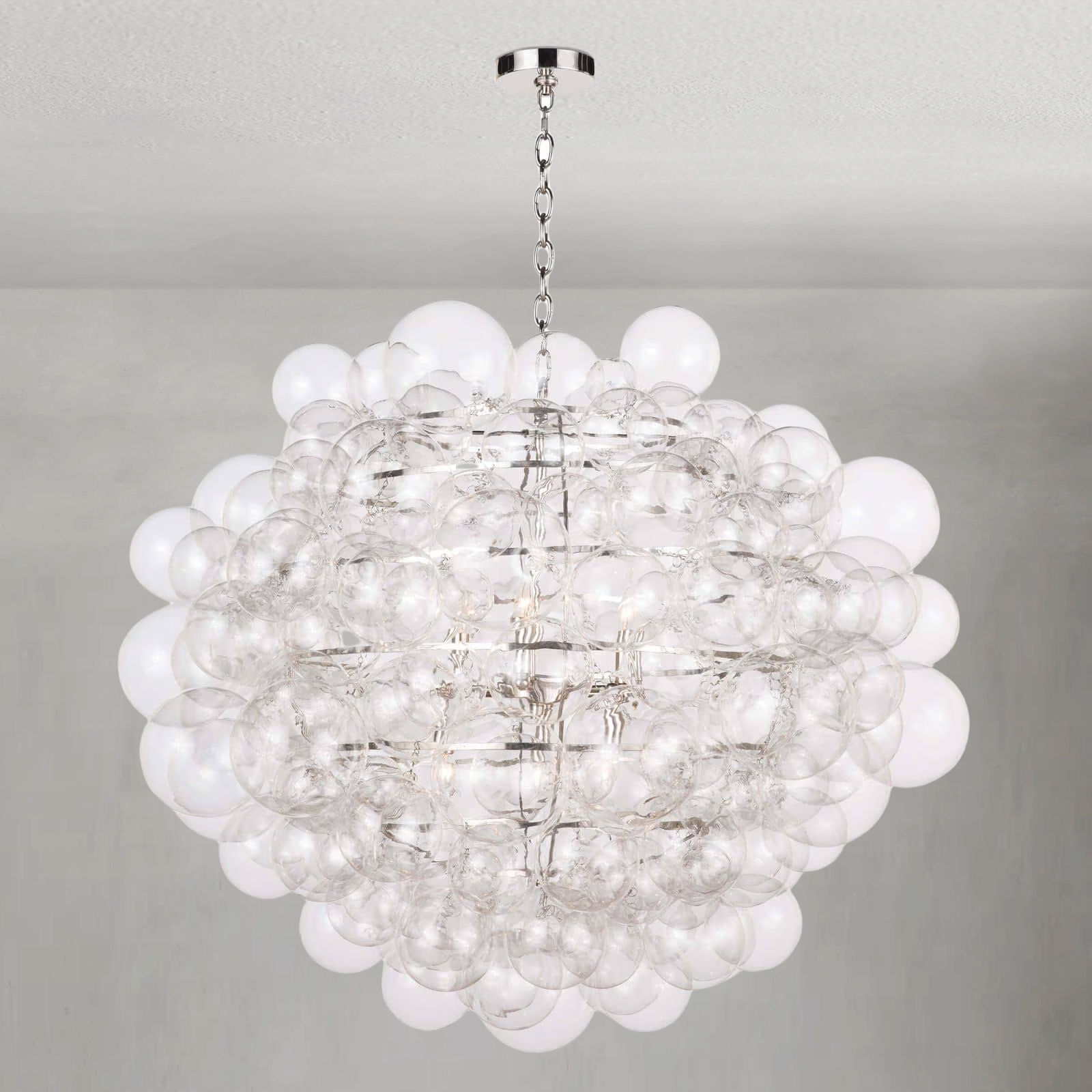 Luster Gaze Nimbus Bloom Glass Chandelier - Background Shot
