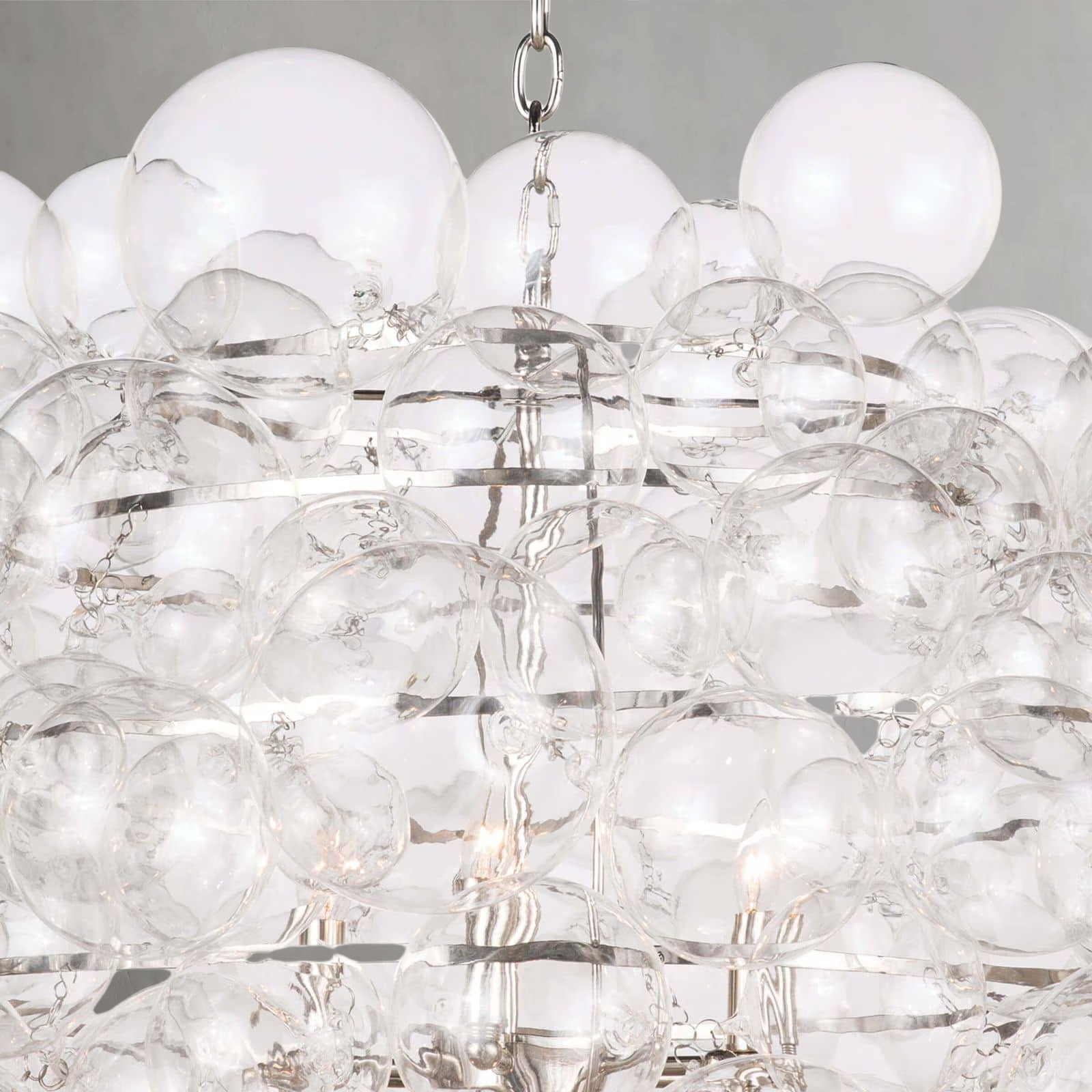 Luster Gaze Nimbus Bloom Glass Chandelier - Background Shot