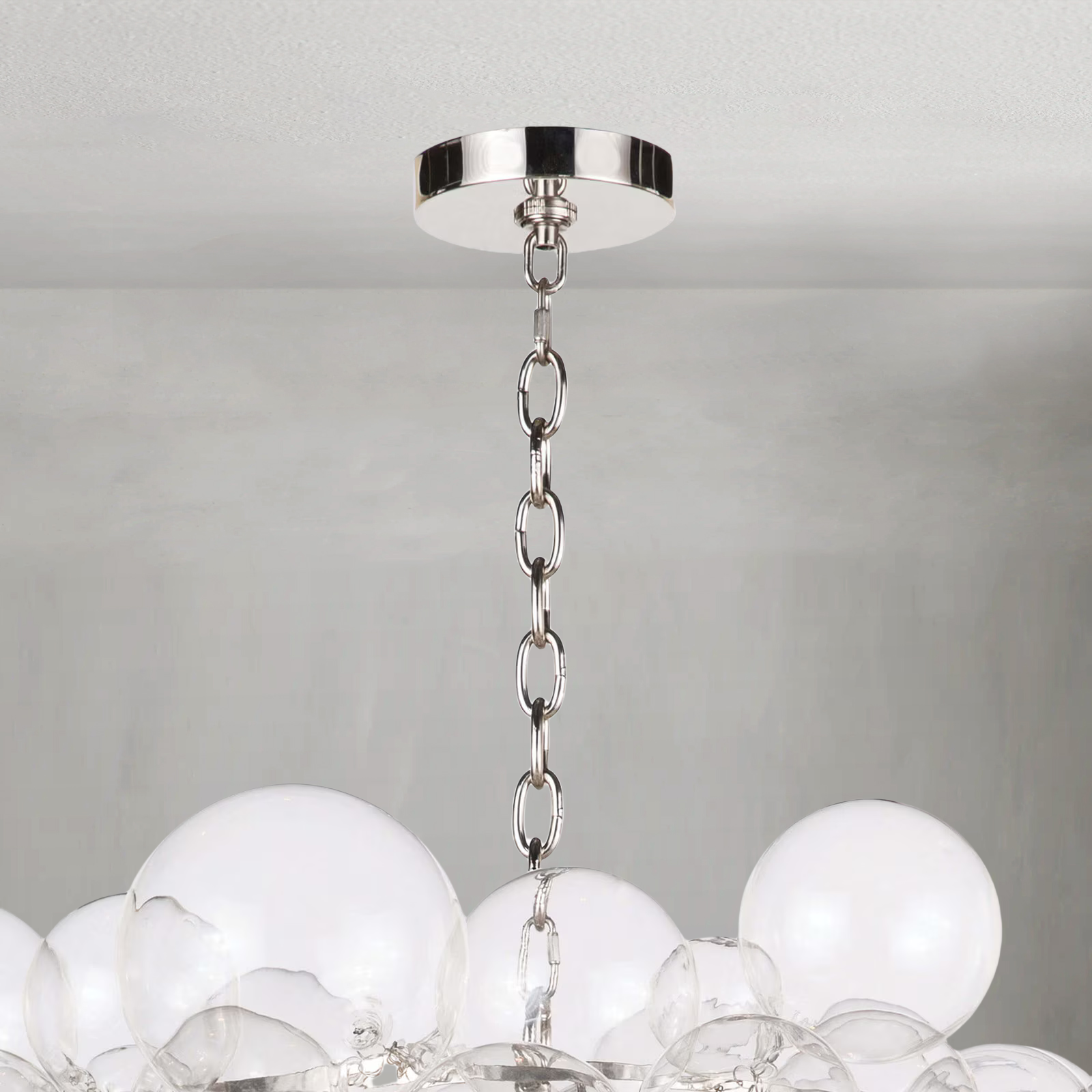 Luster Gaze Nimbus Bloom Glass Chandelier - Background Shot