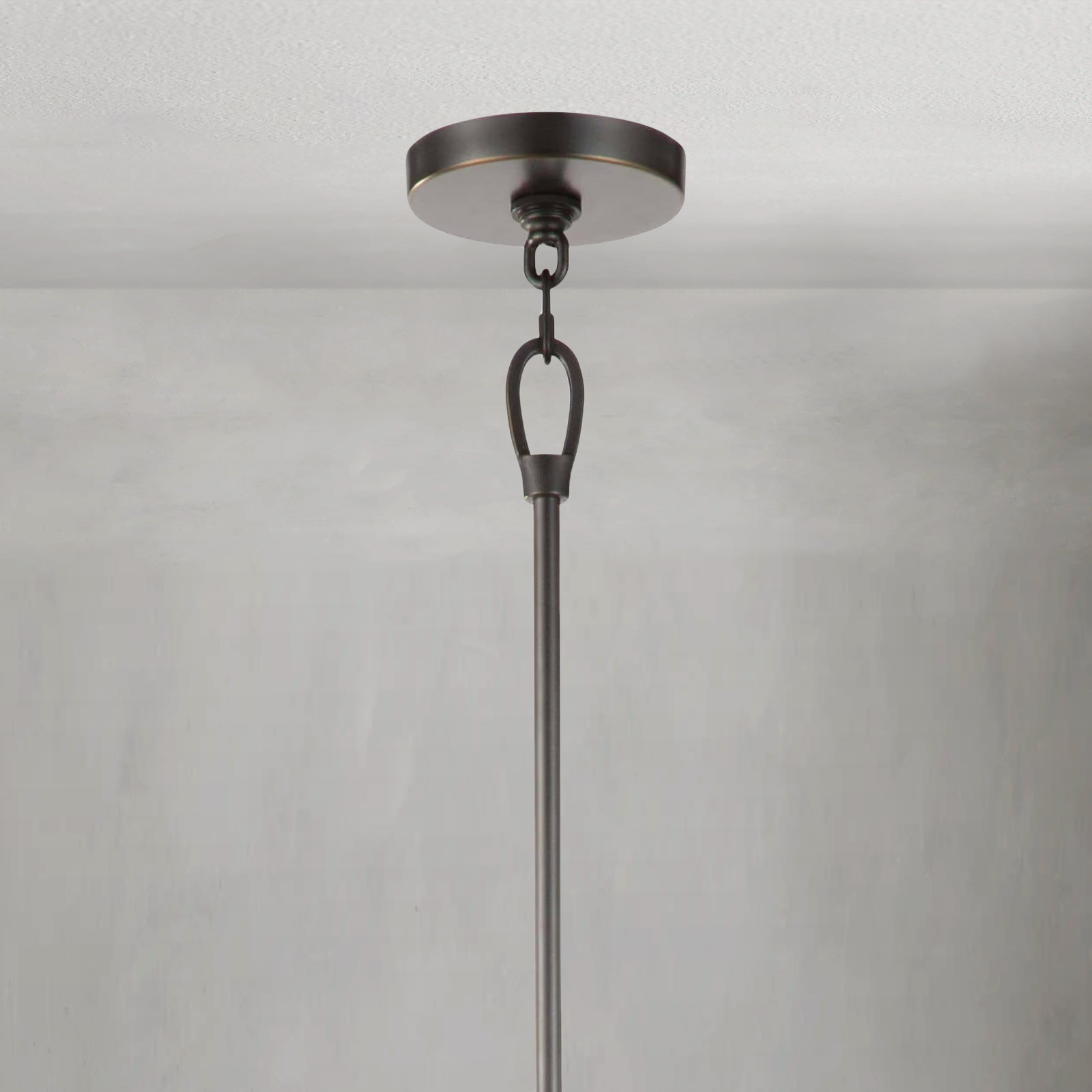 Luster Gaze Kinetic Brass 12-Light Chandelier - Background Shot
