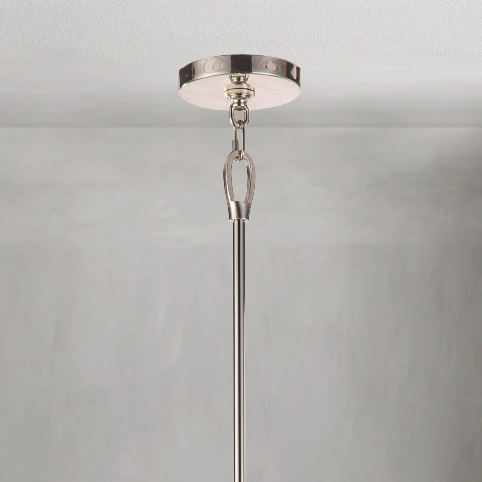 Luster Gaze Kinetic Brass 12-Light Chandelier - Background Shot