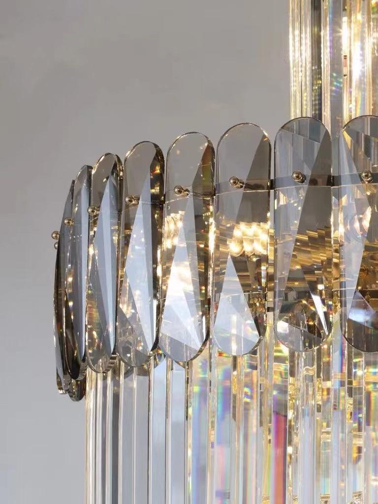 Luster Gaze Grand Lumina Spiral K9 Crystal Chandelier - Background Shot