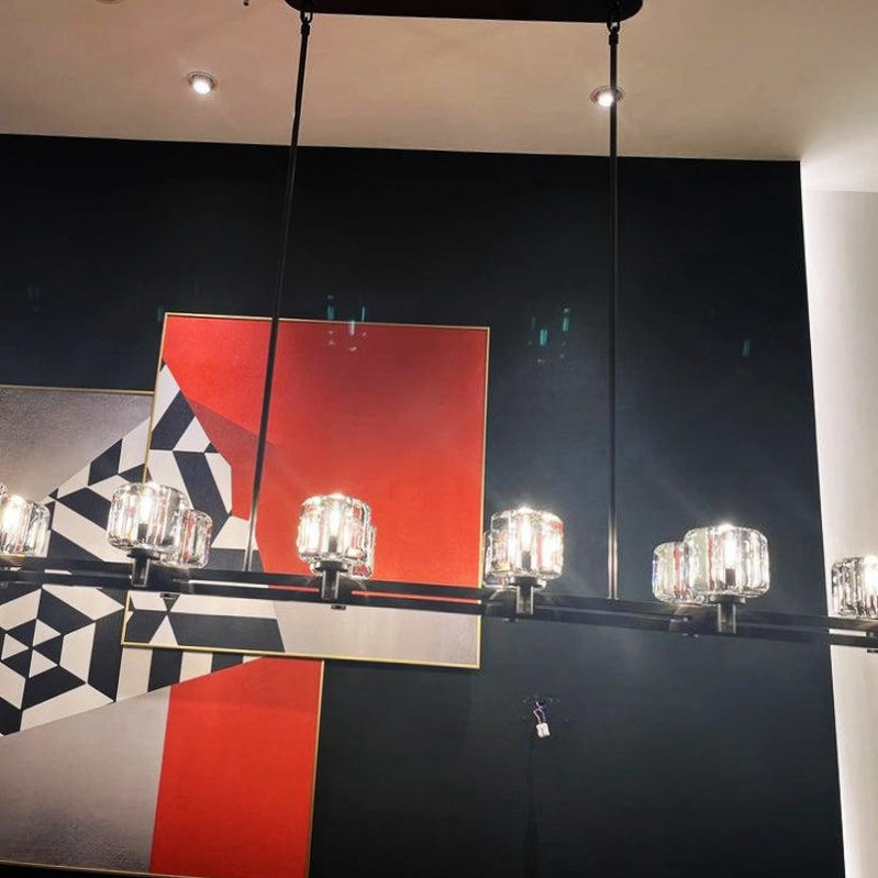 Delume Double Linear Chandelier 54"72"