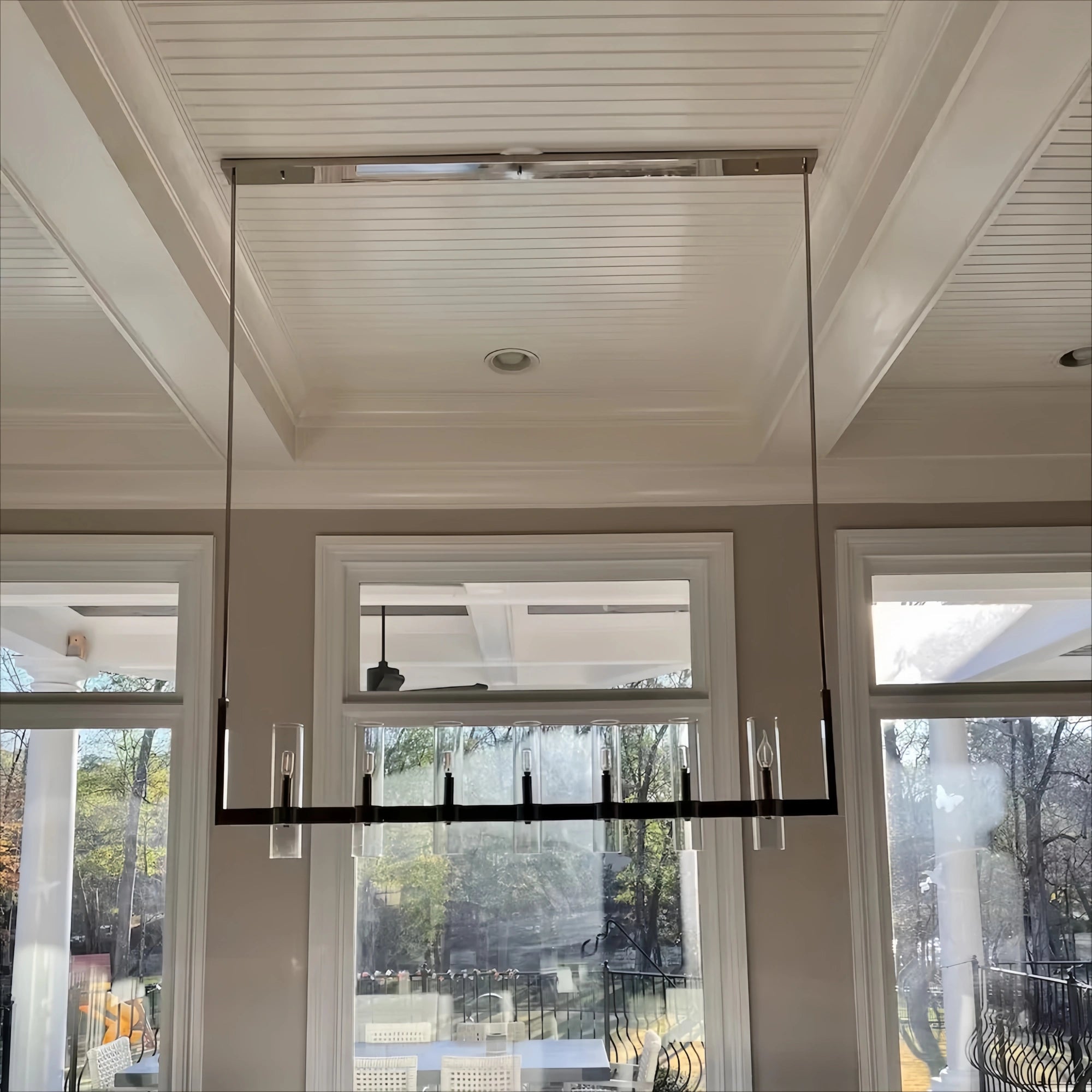 Savelle Glass Linear Chandelier