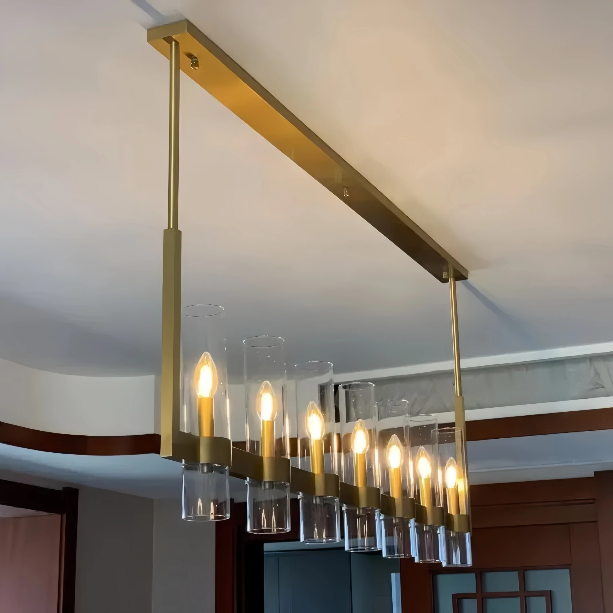 Savelle Glass Linear Chandelier