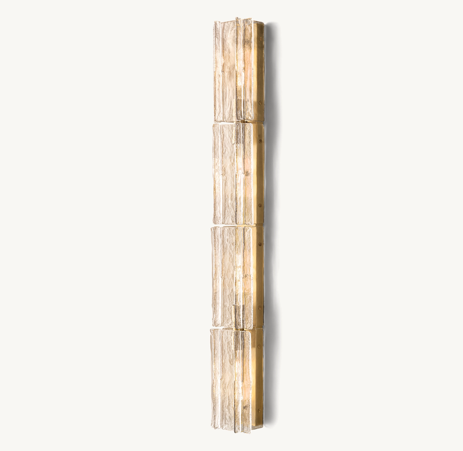 Lattice Clear Glass Grand Sconce