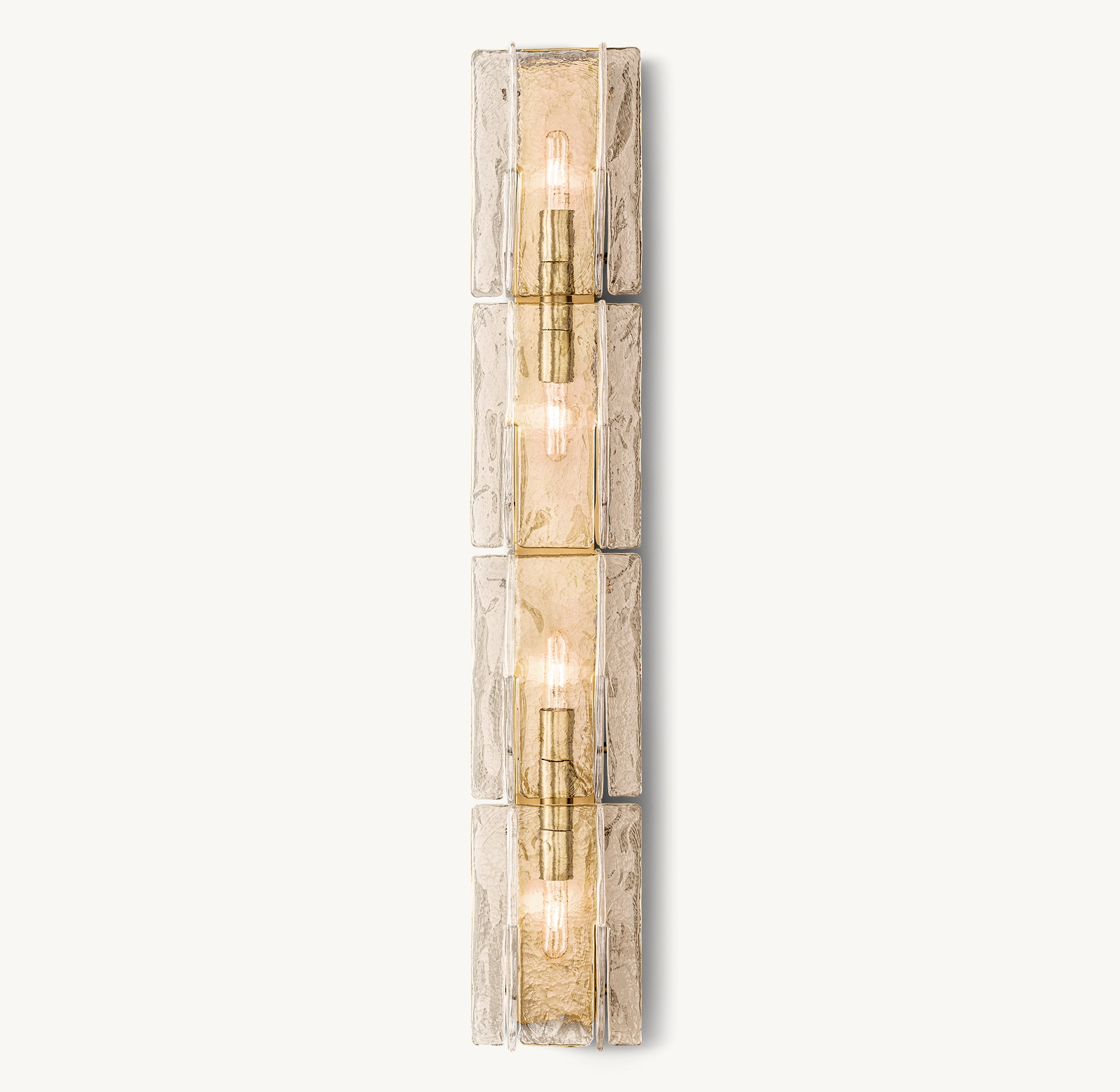 Lattice Clear Glass Grand Sconce