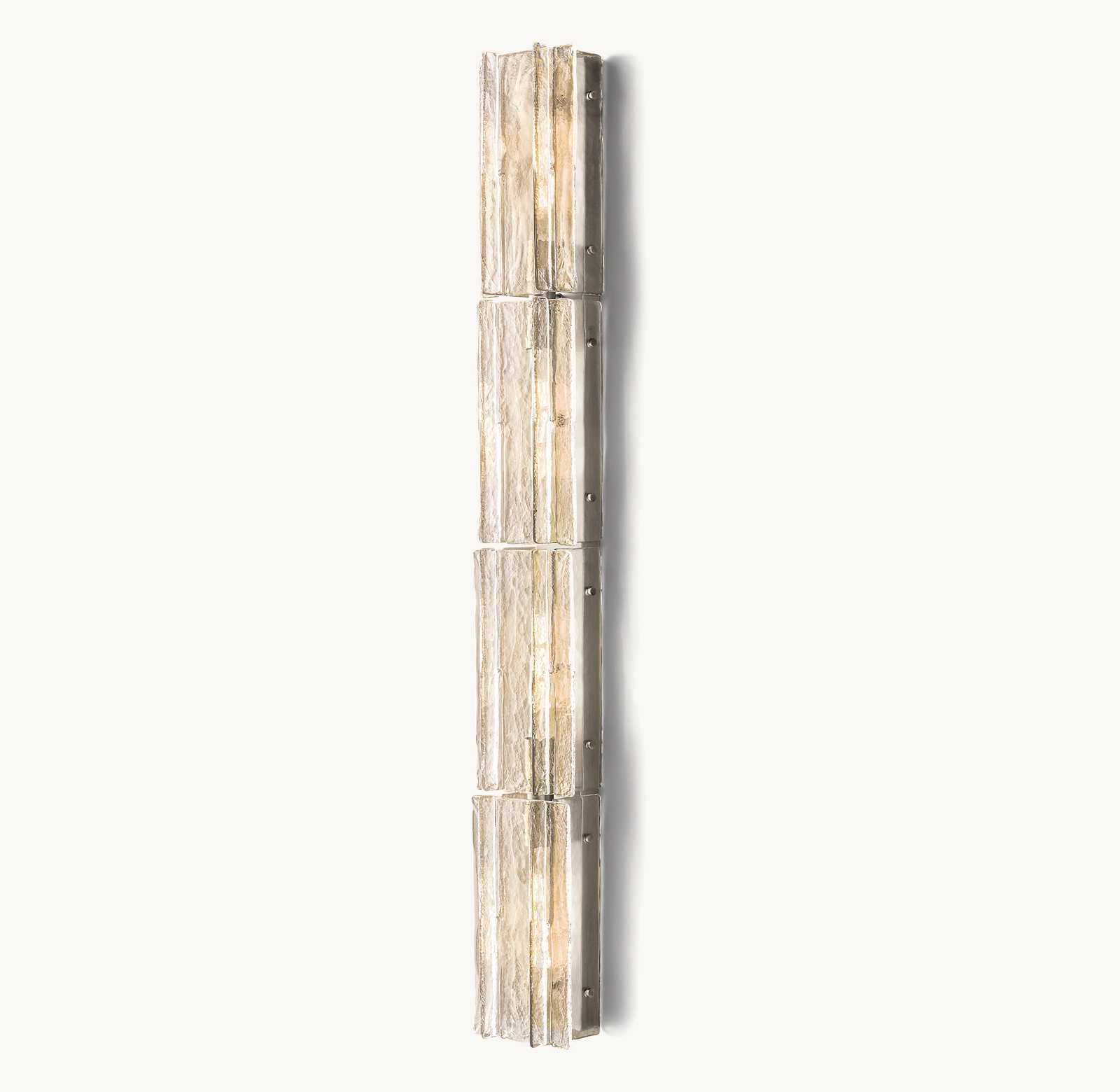 Lattice Clear Glass Grand Sconce