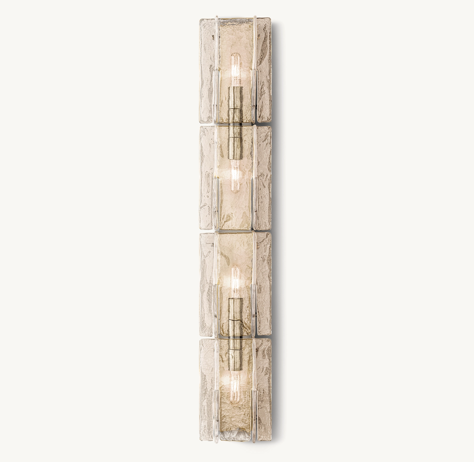 Lattice Clear Glass Grand Sconce
