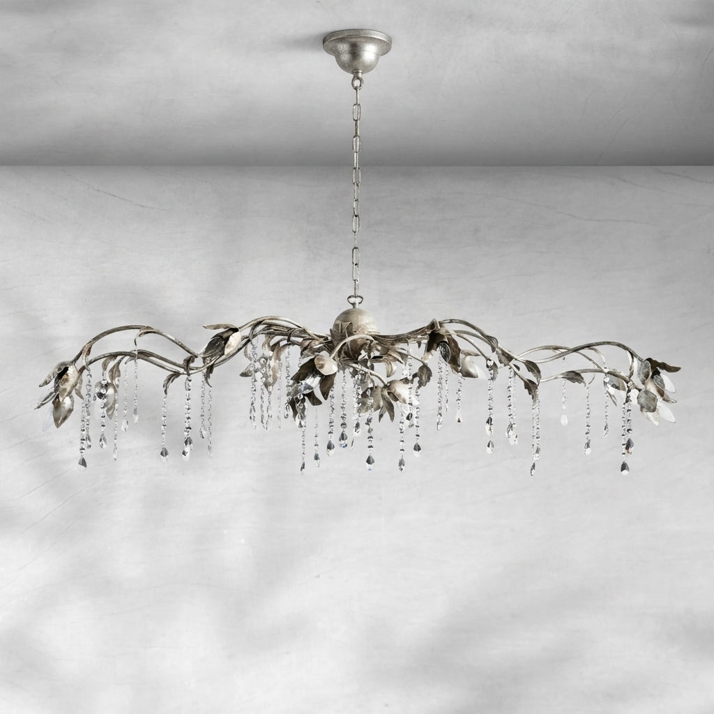 Luster Gaze Viticcio Grand Rectangular Chandelier 52'' 61" 71'' - Background Shot