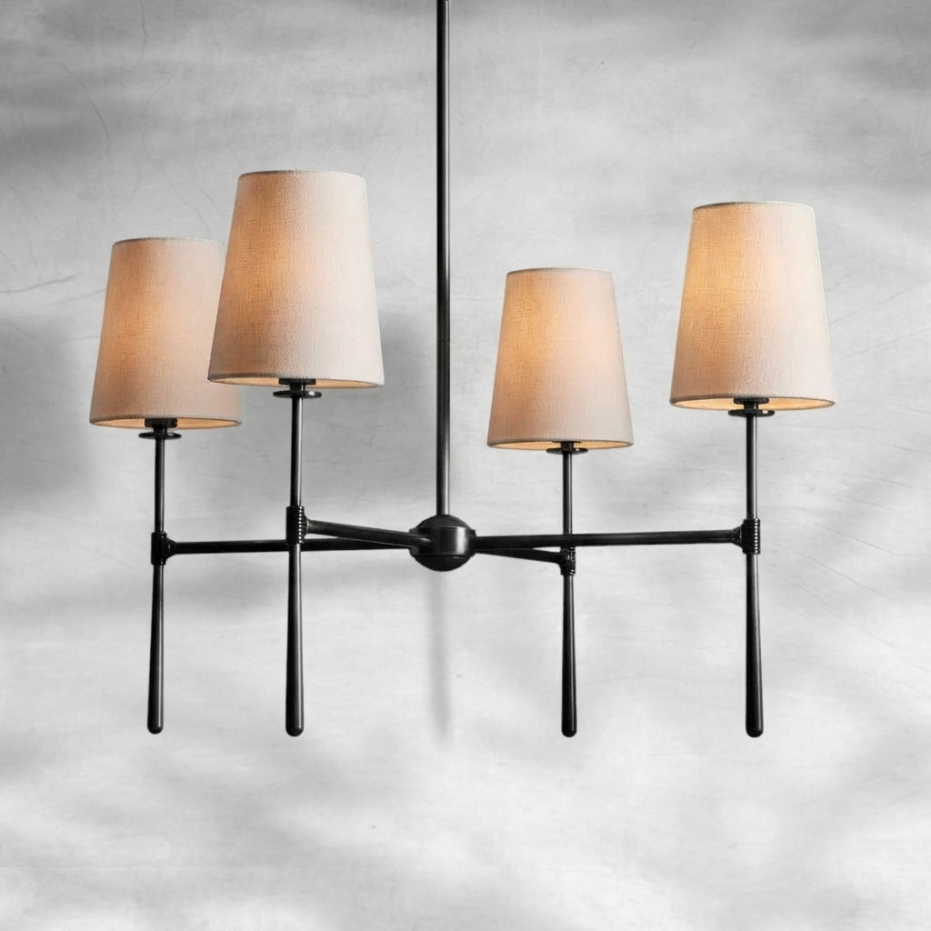 Luster Gaze Rhodes Grandeur Round Chandelier 4/6 Light - Background Shot