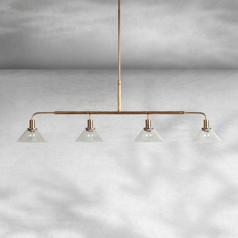 Luster Gaze Theron Linear Chandelier 50"60" - Background Shot