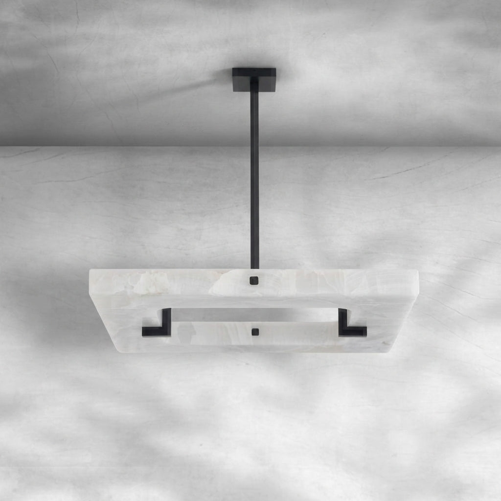 Luster Gaze Aura Square Chandelier 100cm W x 100cm L x 10cm H 39.4" W x 39.4" L x 5.5" H - Background Shot