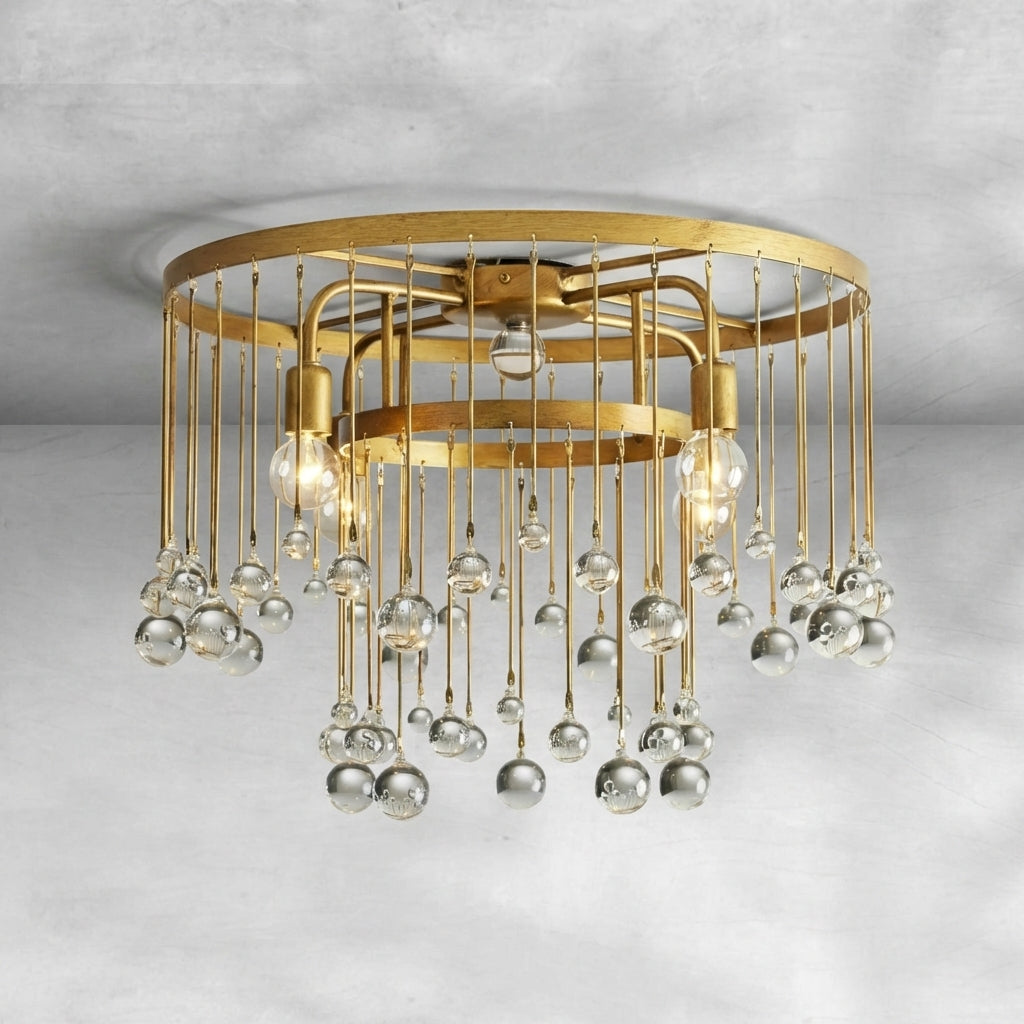 Luster Gaze Radiant Orb 4-Light Flushmount - Background Shot