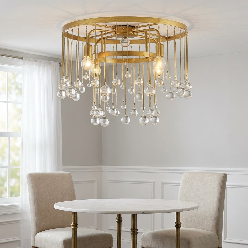 Luster Gaze Radiant Orb 4-Light Flushmount - Studio Shot