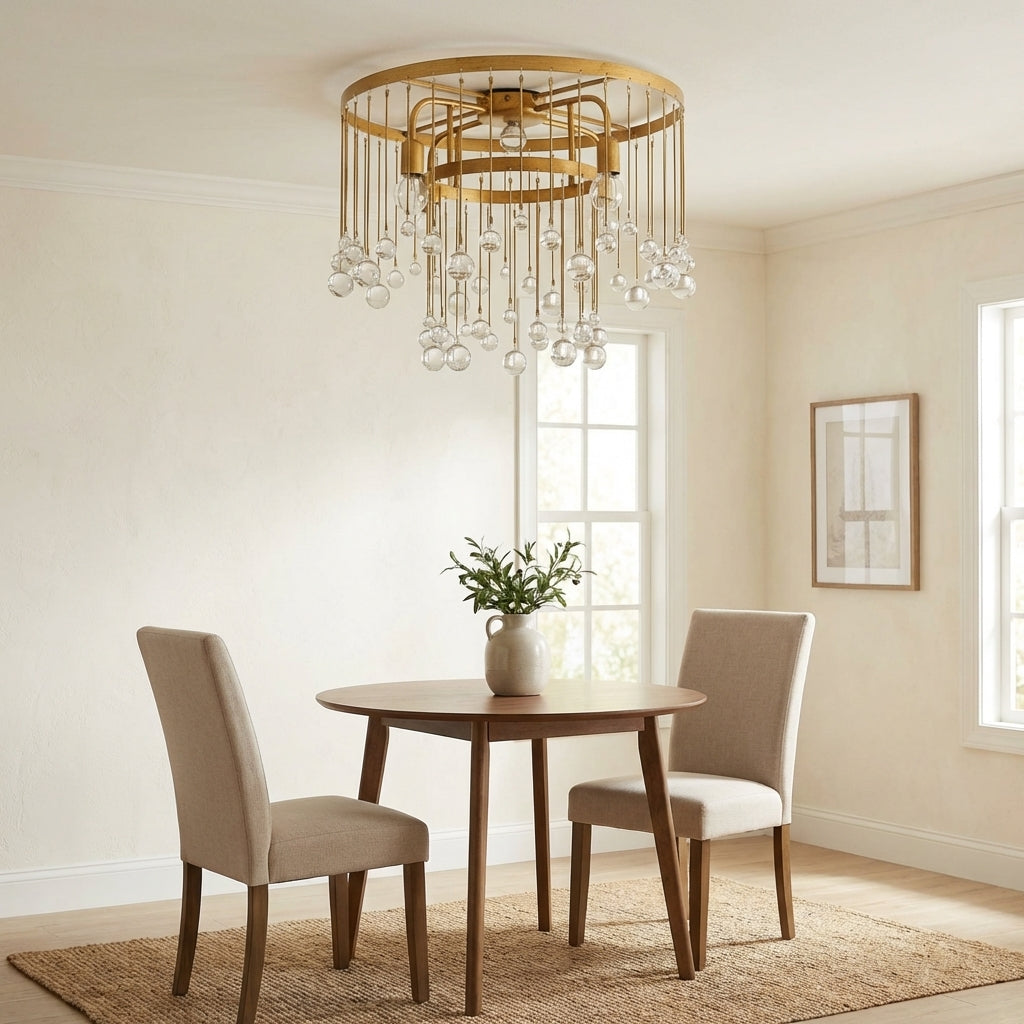 Luster Gaze Radiant Orb 4-Light Flushmount - Studio Shot