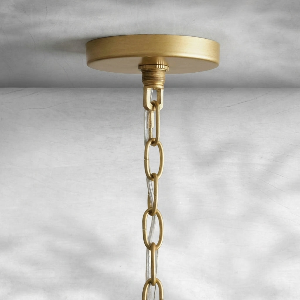 Luster Gaze Aura Dewdrop Small Glass Pendant - Background Shot