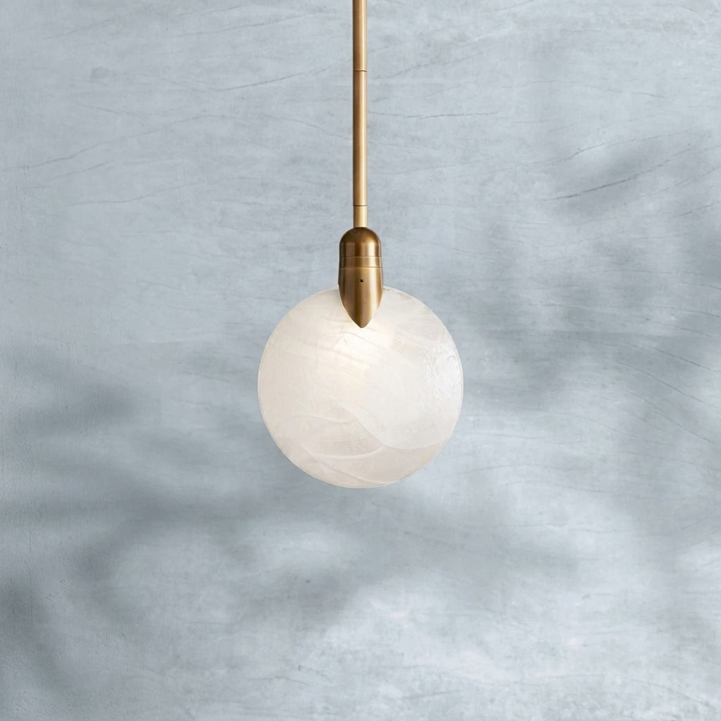 Luster Gaze Radiant Petal Single Pendant - Background Shot