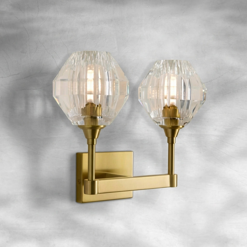 Luster Gaze Radiant Prism 2-Light Wall Sconce - Background Shot