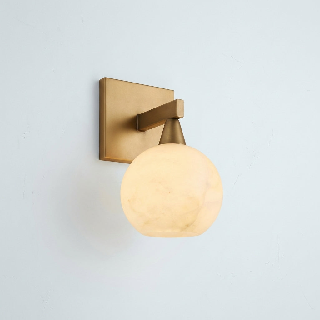 Luster Gaze Alabaster Luminous Wall Sconce 1-Light - Studio Shot