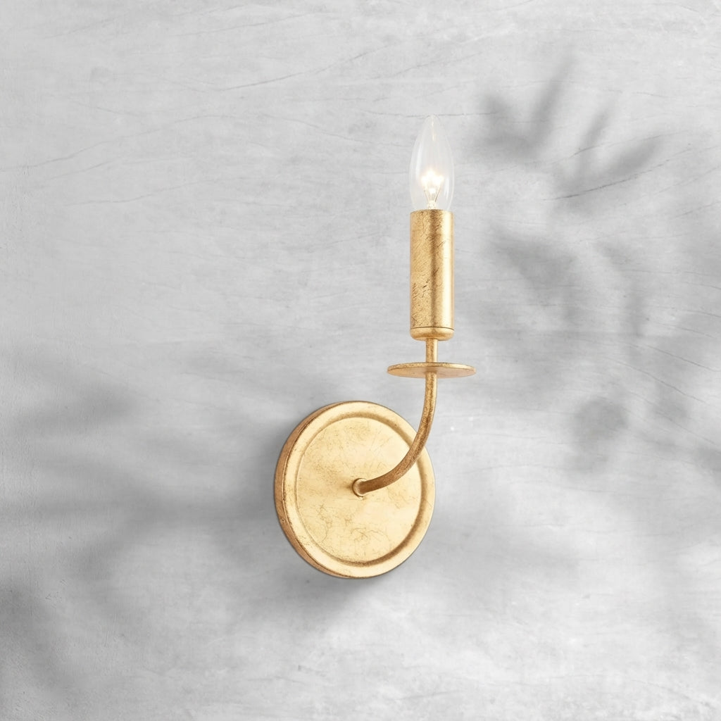 Luster Gaze Veridian Leaf Wall Sconce - Studio Shot