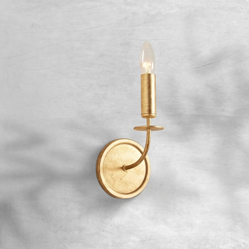 Luster Gaze Veridian Leaf Wall Sconce - Studio Shot