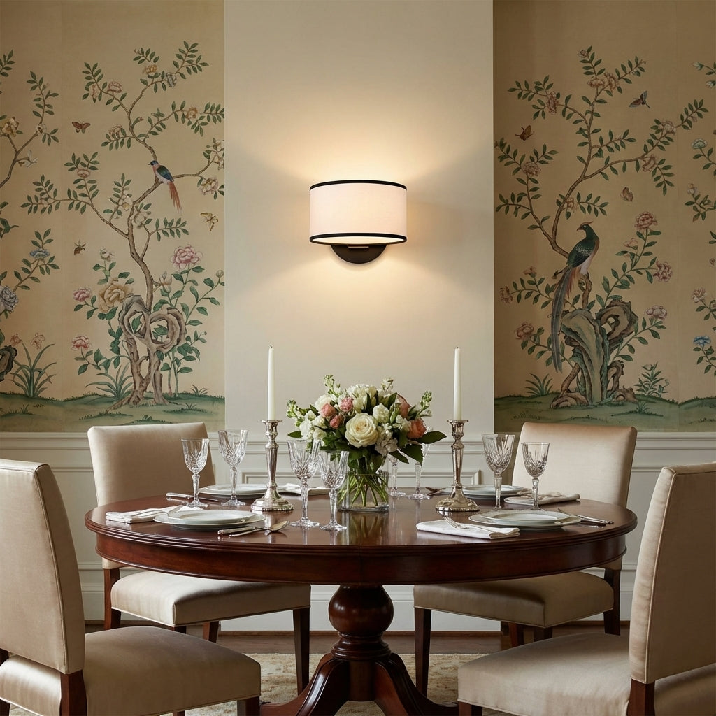 Luster Gaze Aura Beam Adjustable Sconce - formal American dining room