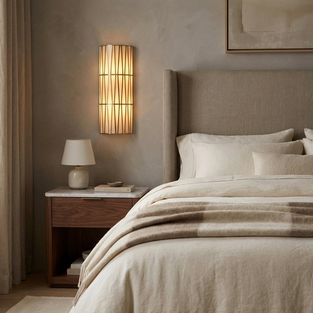 Luster Gaze Veridian Bloom Wall Sconce - elegant American bedroom