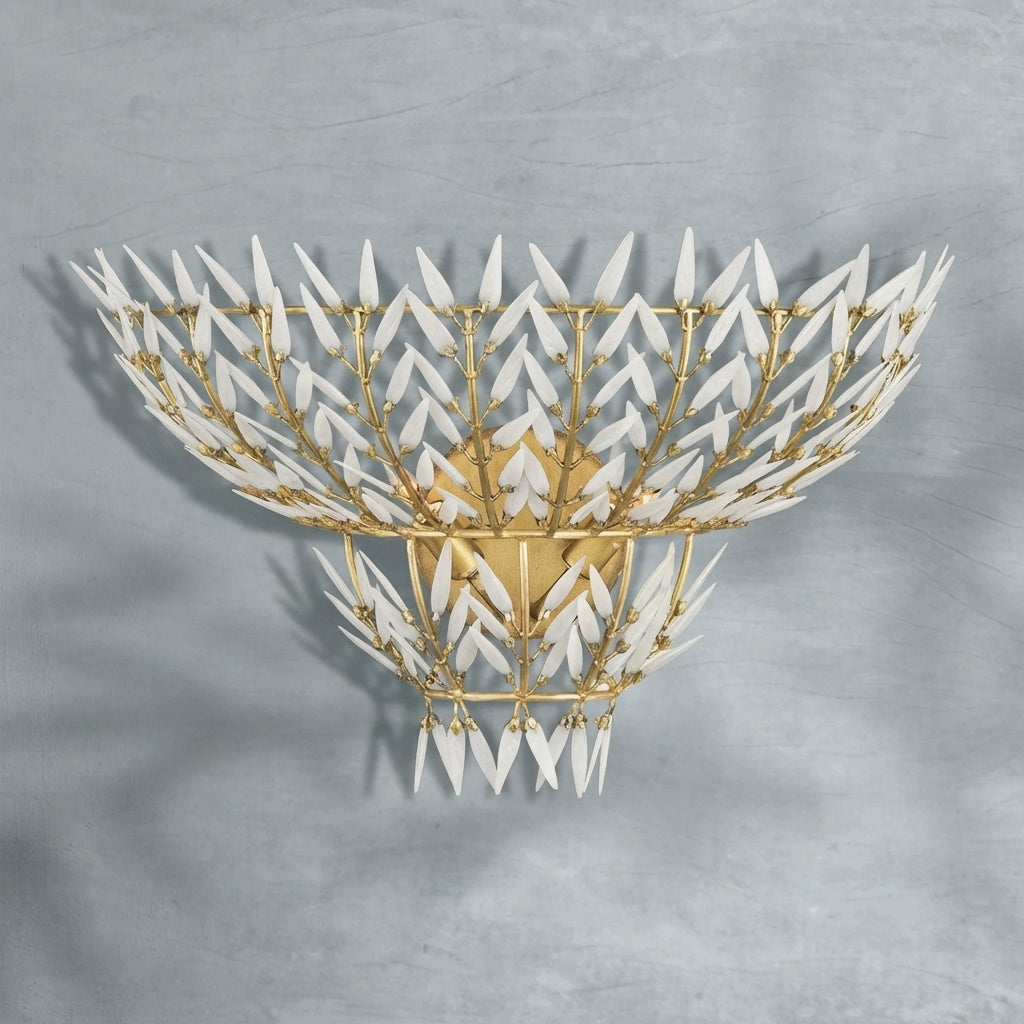 Luster Gaze Veridian Bloom Wall Sconce - Studio Shot