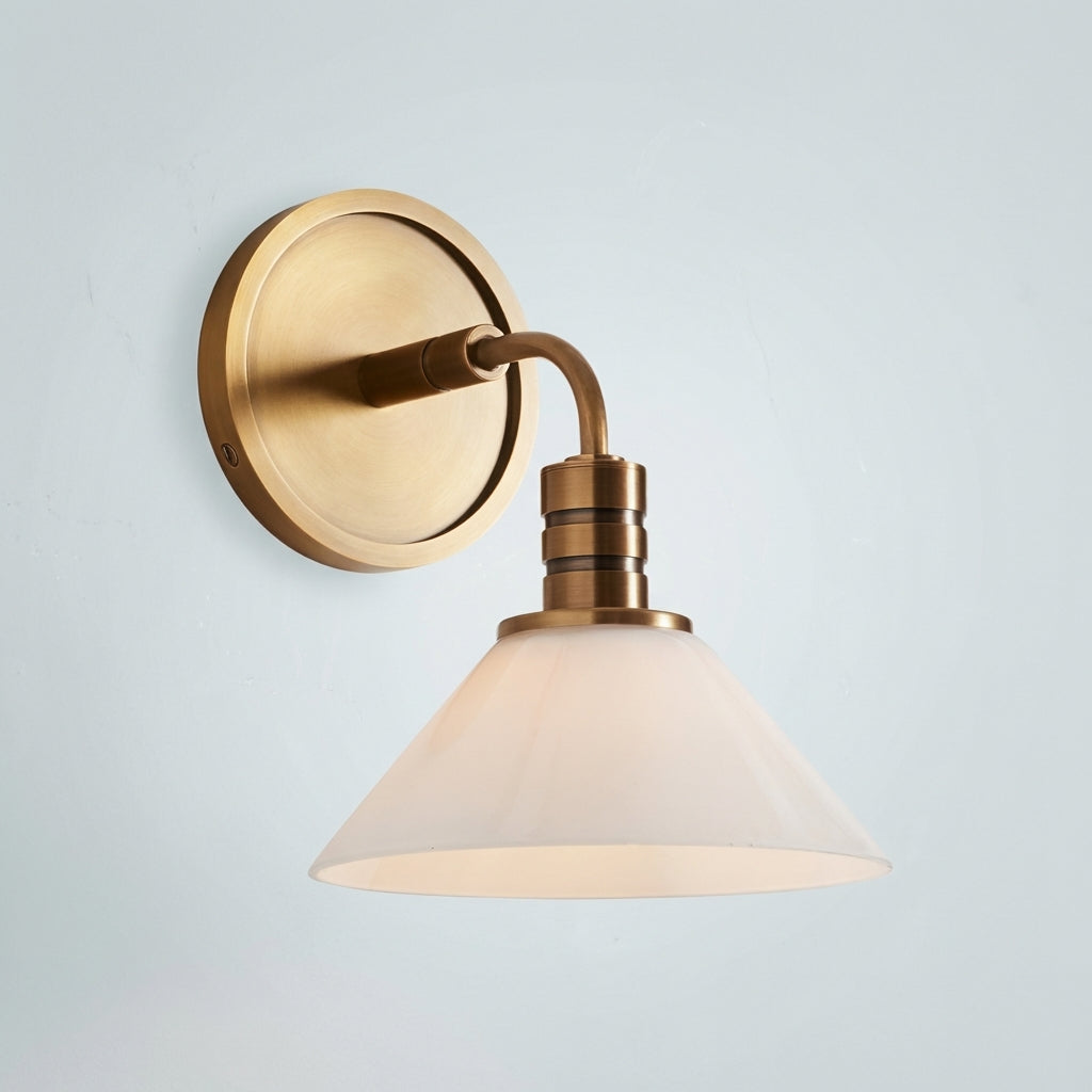 Luster Gaze Theron Single Wall Sconce Modern Wall Light - Studio Shot