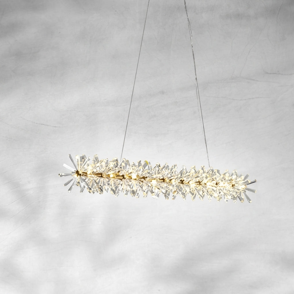 Luster Gaze Glacial Radiance Double-Tier Crystal Chandelier - Background Shot