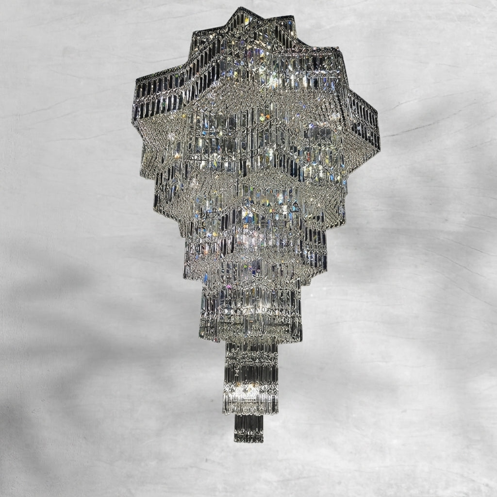 Luster Gaze Grand Lumina Eight-Pointed Star Chandelier - Background Shot