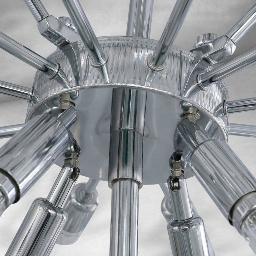 Luster Gaze Grand Radiance Round Crystal Chandelier - Background Shot