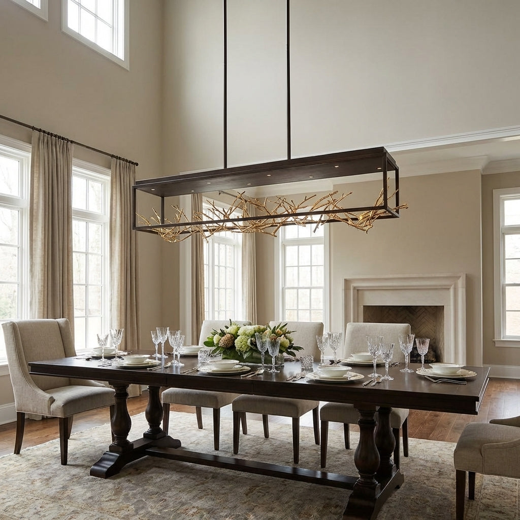 Luster Gaze Aerie 8-Light 42" Linear Chandelier - Studio Shot