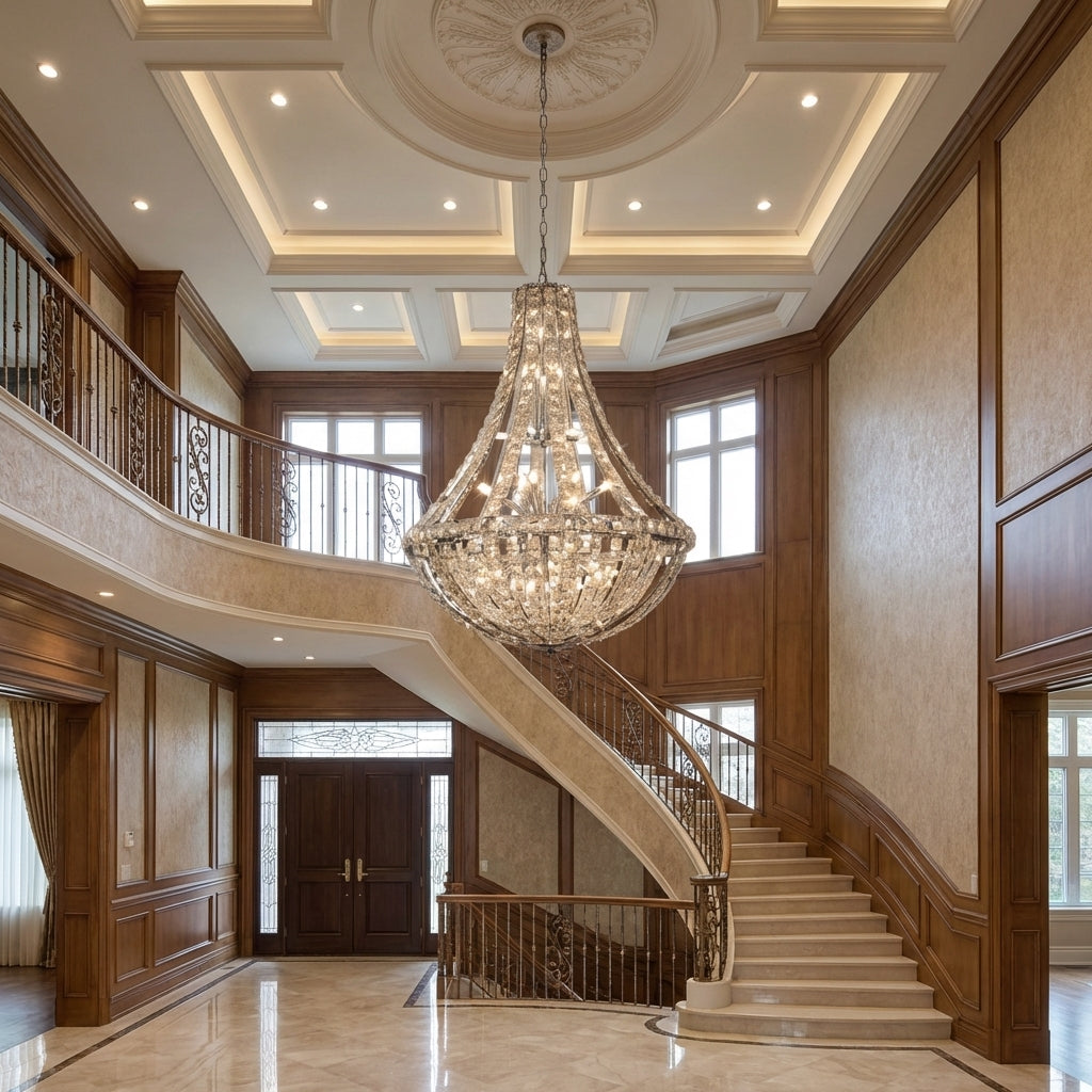 Luster Gaze Grand Lumina K9 Crystal Chandelier - Studio Shot