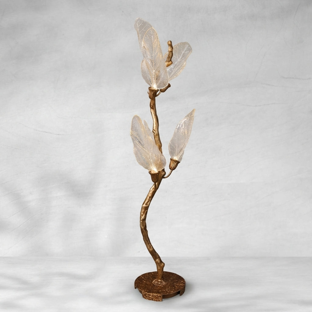 Luster Gaze Veridian Bloom Resin Chandelier - Background Shot