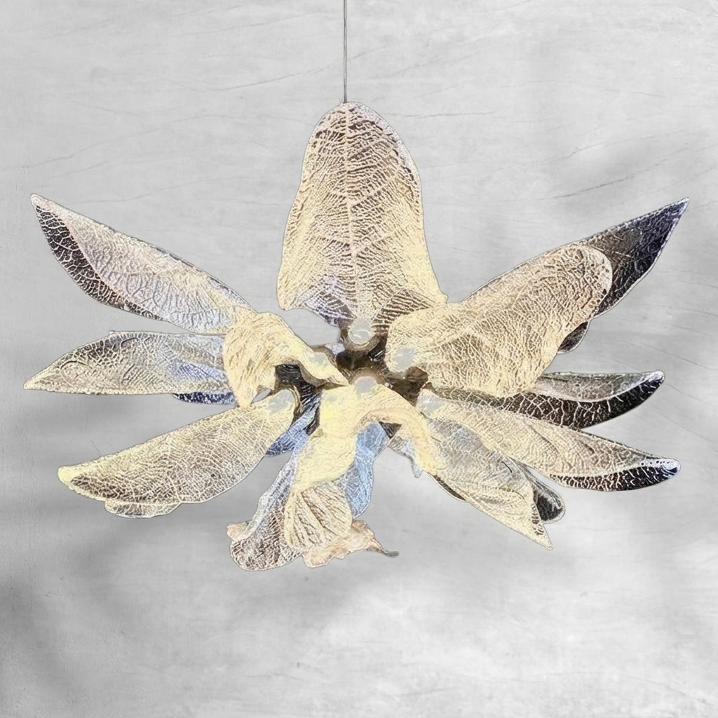 Luster Gaze Veridian Bloom Resin Chandelier - Background Shot