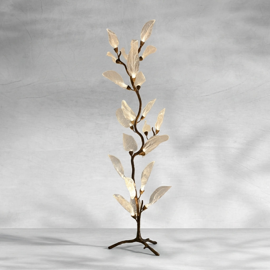 Luster Gaze Veridian Bloom Resin Chandelier - Background Shot