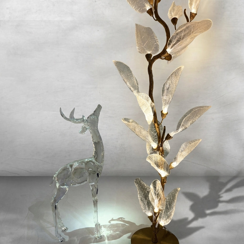 Luster Gaze Veridian Bloom Resin Chandelier - Background Shot
