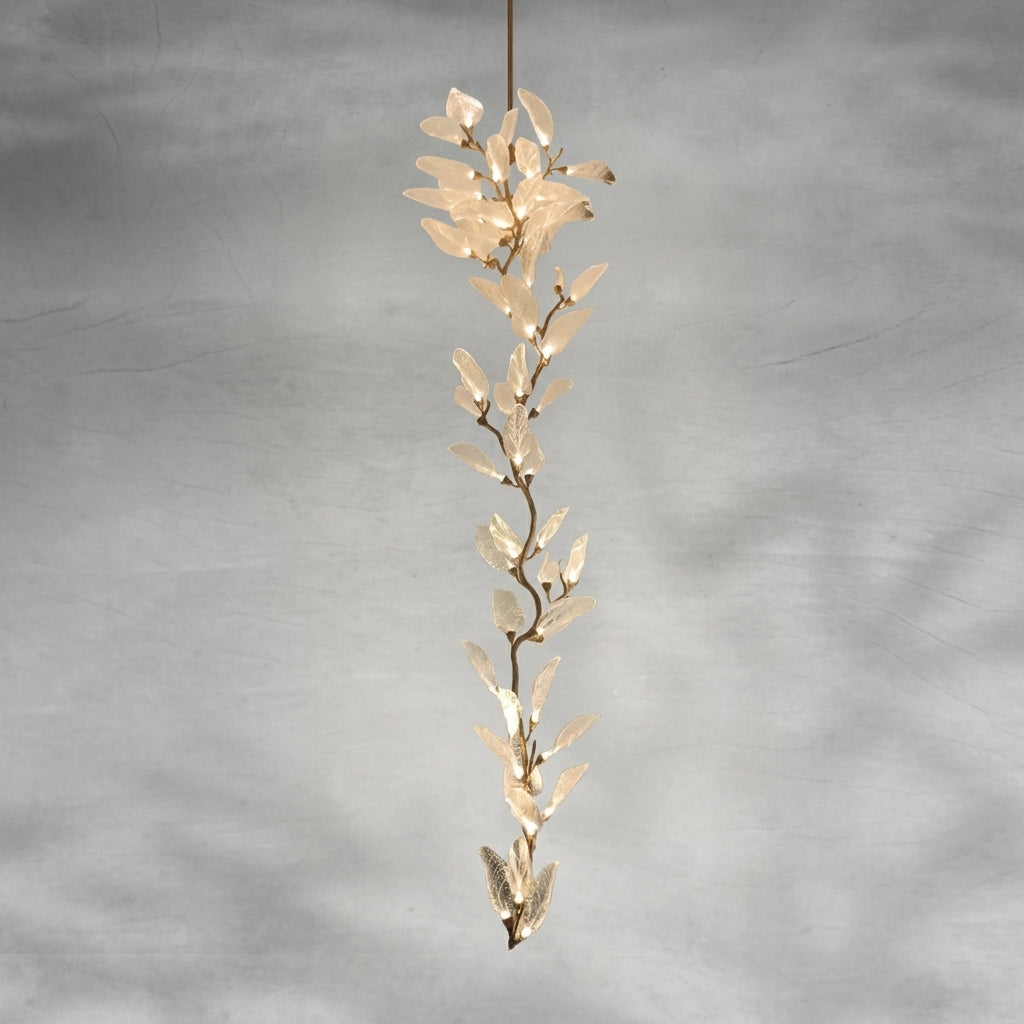 Luster Gaze Veridian Bloom Resin Chandelier - Background Shot