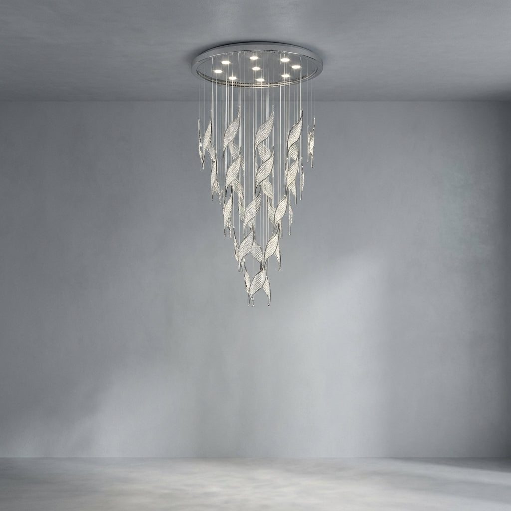 Luster Gaze Opulent Canopy Tiered Crystal Chandelier - Studio Shot