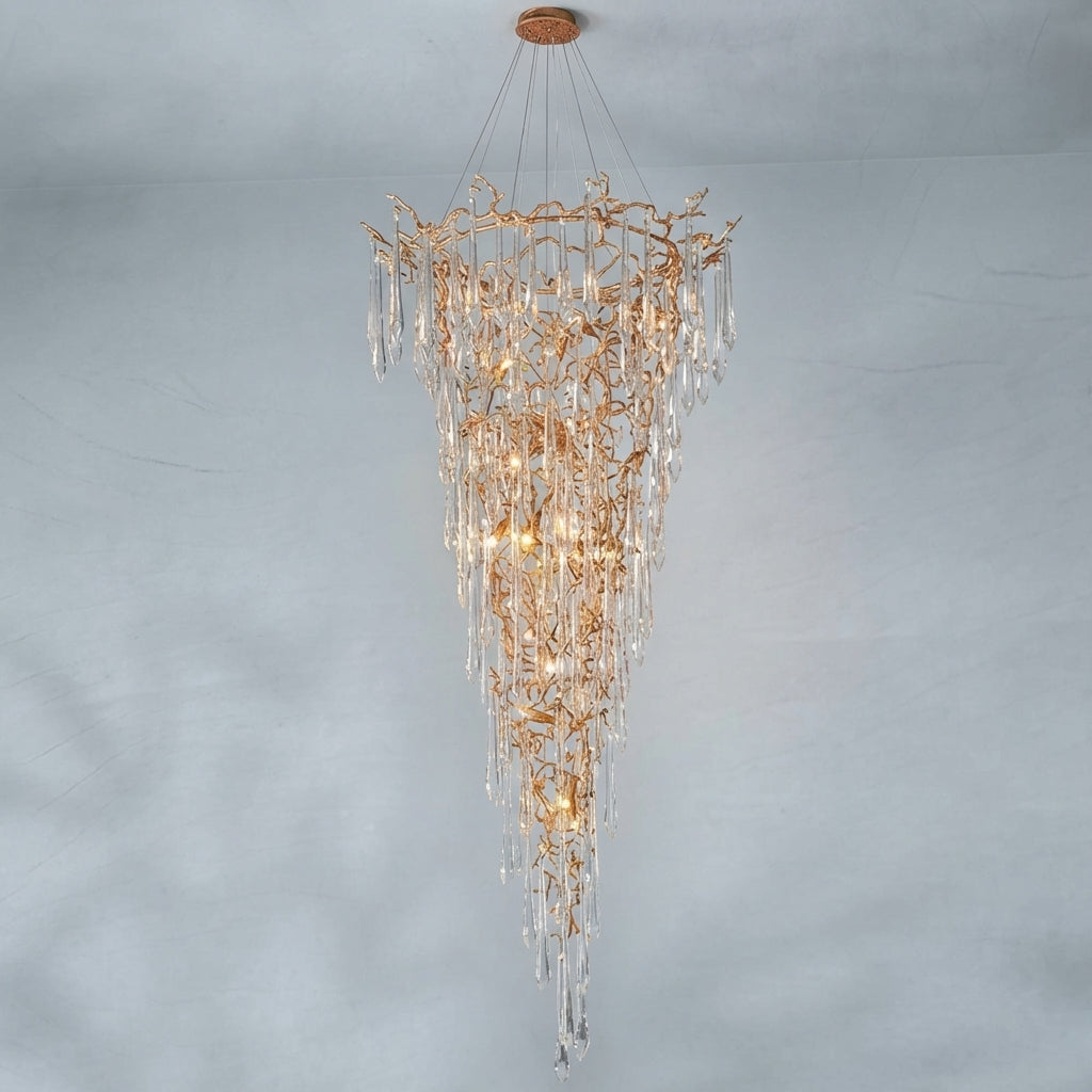 Luster Gaze Verdant Cascade Branch Chandelier - Background Shot