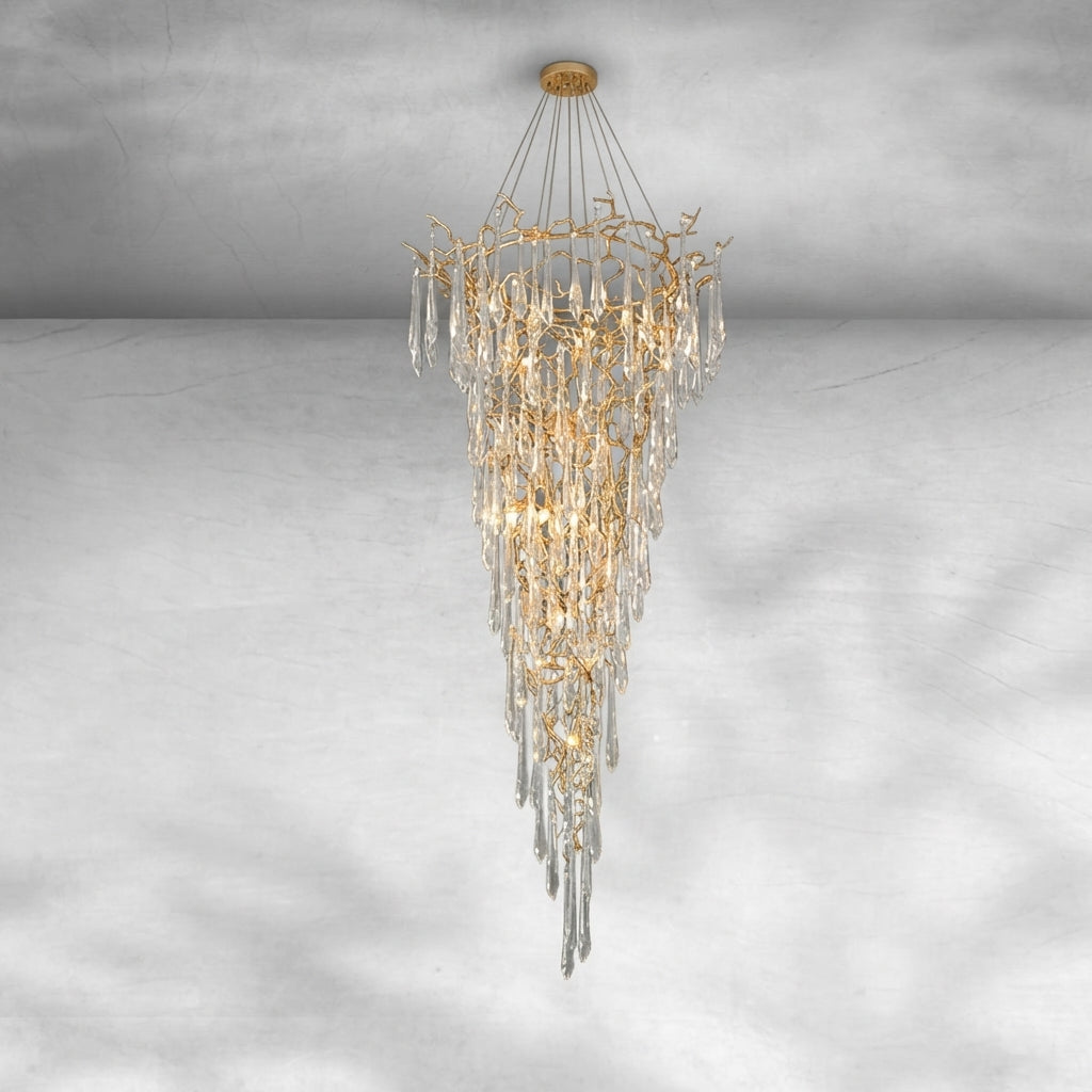 Luster Gaze Verdant Cascade Branch Chandelier - Background Shot