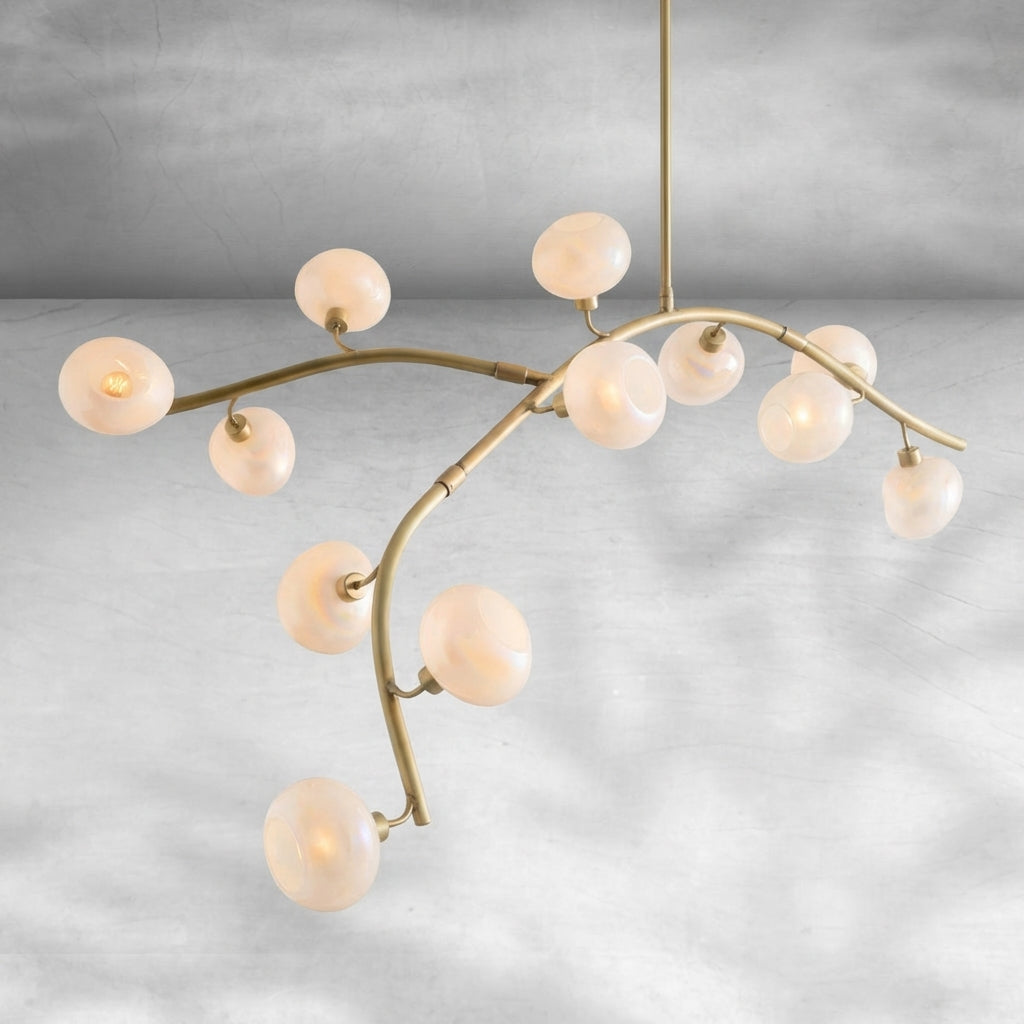 Luster Gaze Veridian Branch Glass Globe Chandelier - Background Shot