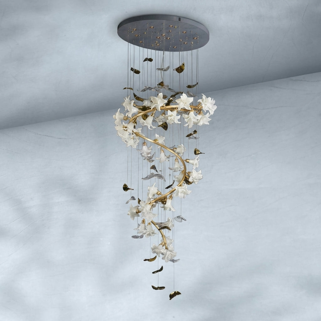 Luster Gaze Botanical Bloom Branch Chandelier - Background Shot