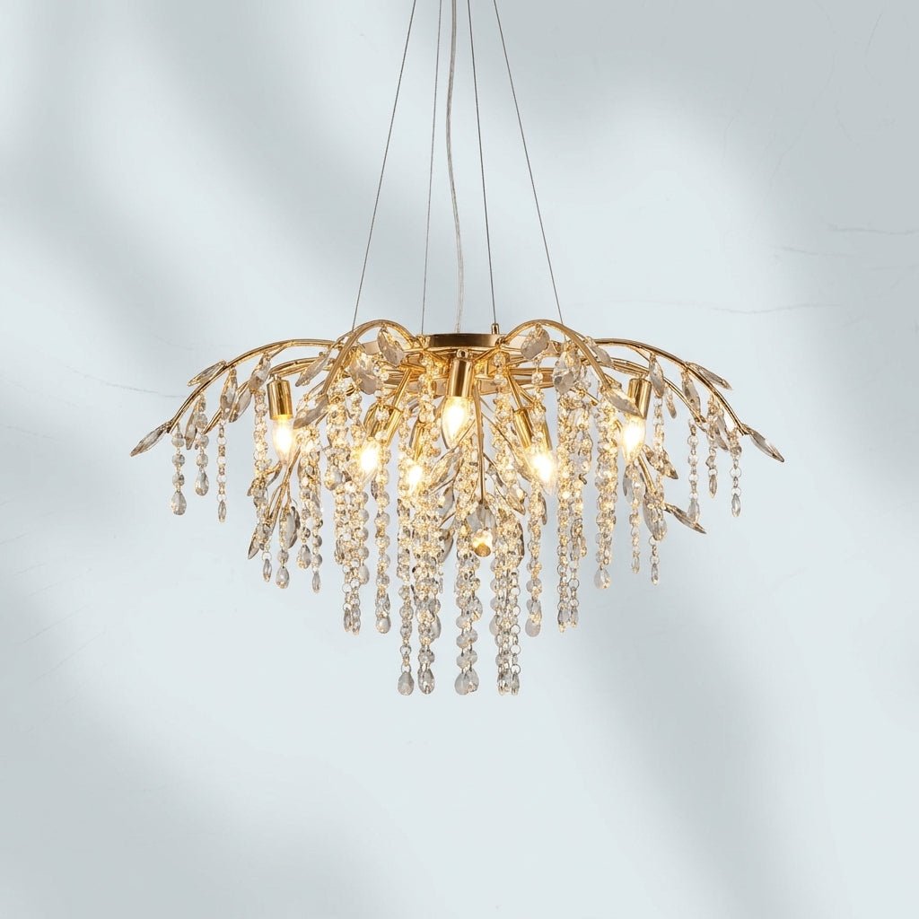 Luster Gaze Verdant Canopy Crystal Branch Chandelier - Background Shot