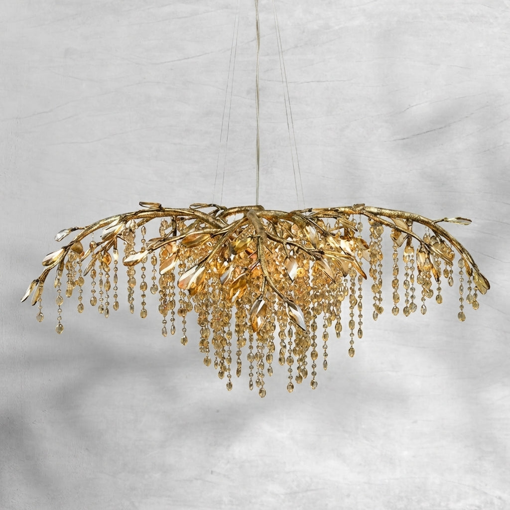 Luster Gaze Verdant Canopy Crystal Branch Chandelier - Background Shot
