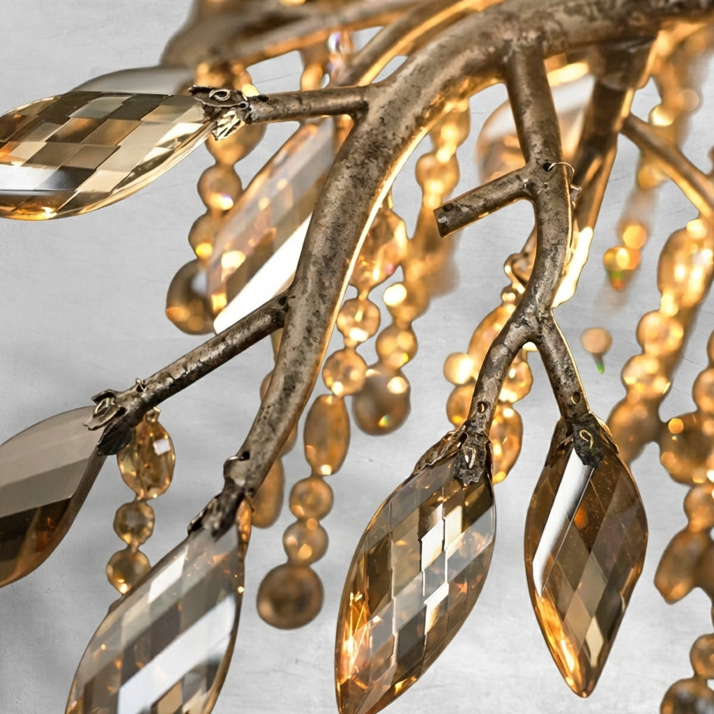 Luster Gaze Verdant Canopy Crystal Branch Chandelier - Background Shot