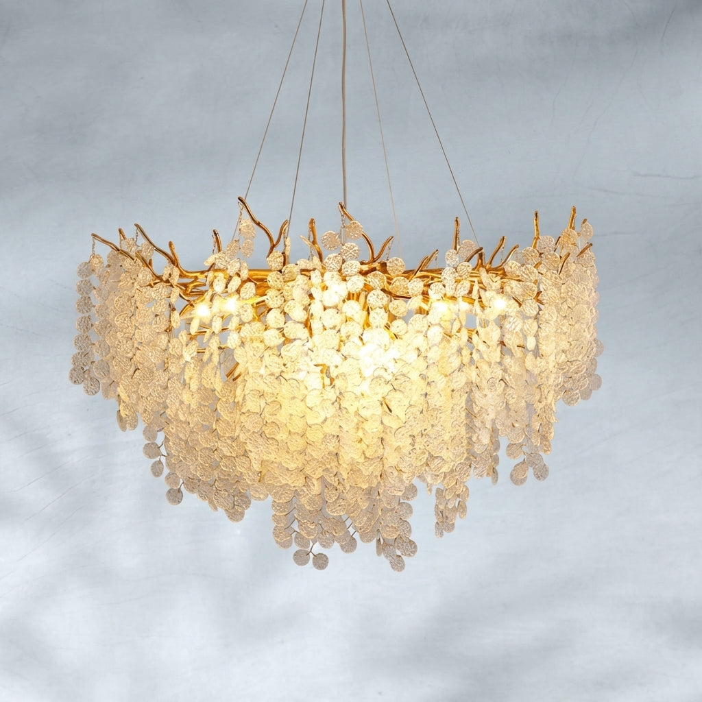 Luster Gaze Verdant Canopy Crystal Chandelier - Background Shot