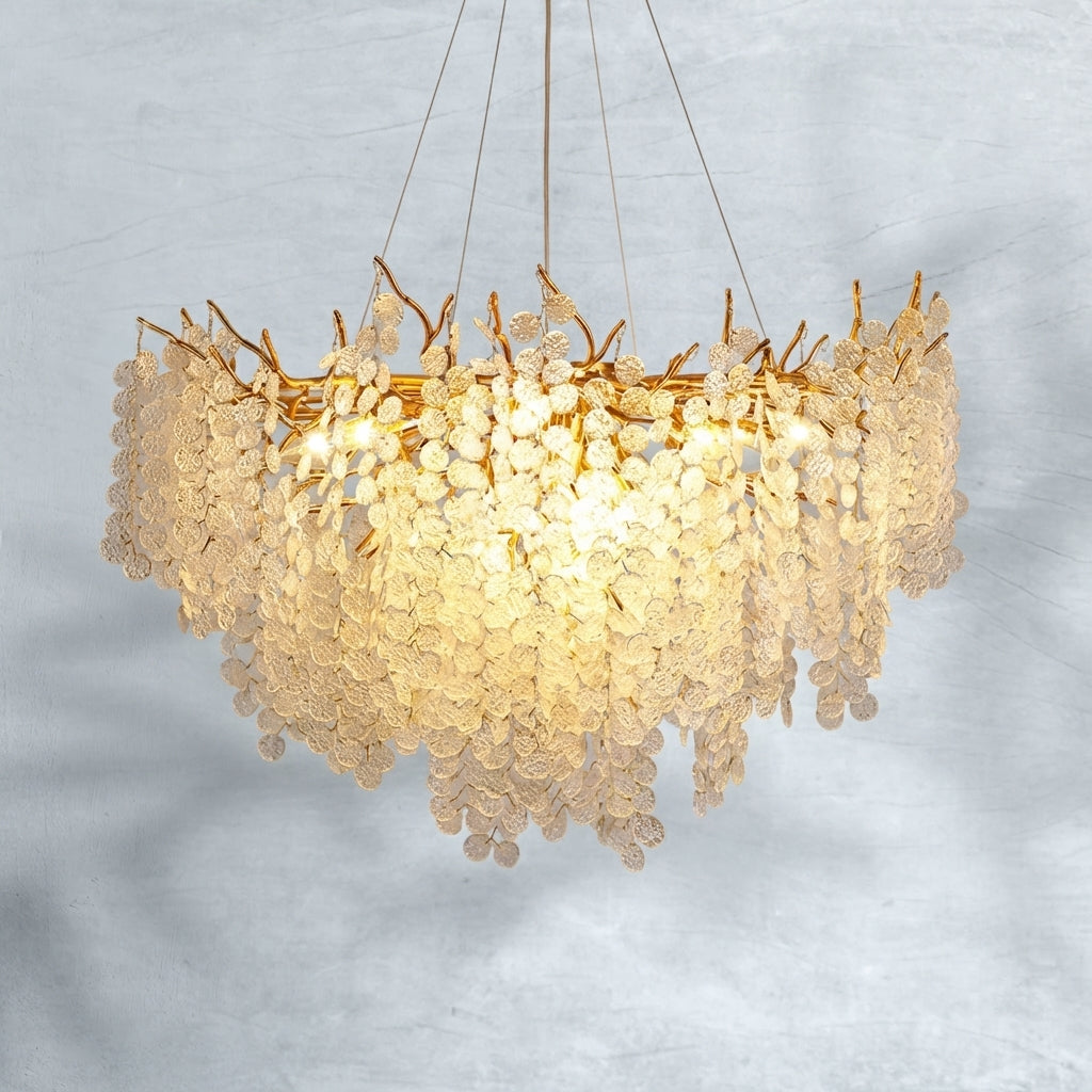 Luster Gaze Verdant Canopy Crystal Chandelier - Background Shot